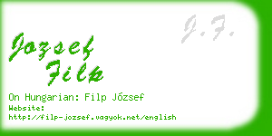jozsef filp business card
