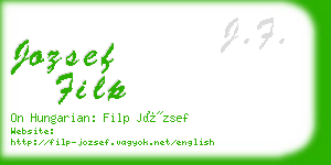 jozsef filp business card